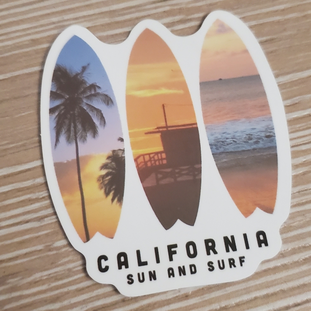 California Surf Sticker